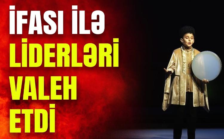 Azyaşlı xanəndə səsi ilə sammitdəki liderləri valeh etdi: MÖHTƏŞƏM GÖRÜNTÜLƏR