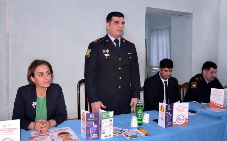 Ağcabədi 4 saylı tam orta məktəbində narkomaniya əleyhinə maarifləndirmə tədbiri keçirilib 