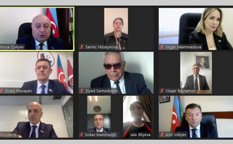 Milli Məclisin Əmək və sosial siyasət komitəsinin onlayn iclası keçirilib 