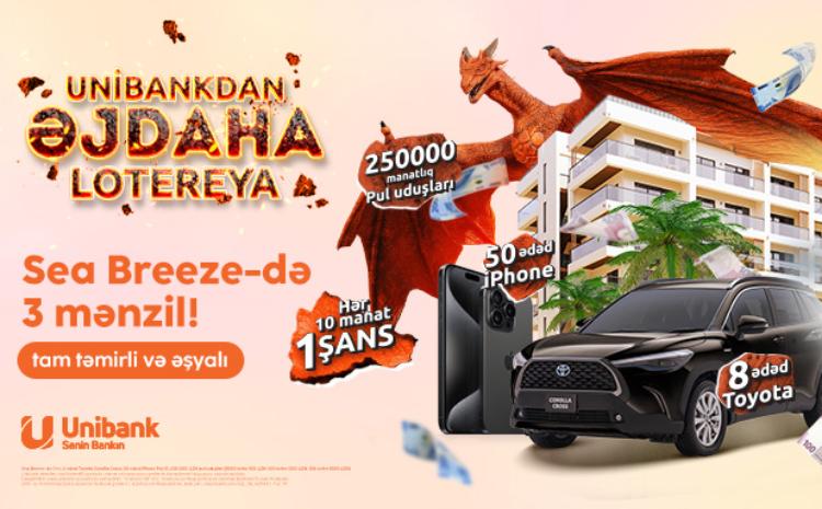 Unibankın “Əjdaha” lotereyasının dördüncü tirajının qalibləri seçilib 