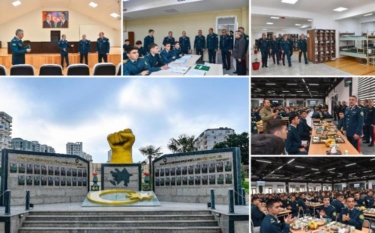 DSX Akademiyasının yeni inşa edilən yeməkxana kompleksi və əsaslı təmir olunan tədris korpusları xidməti istifadəyə verilmişdir - VİDEO