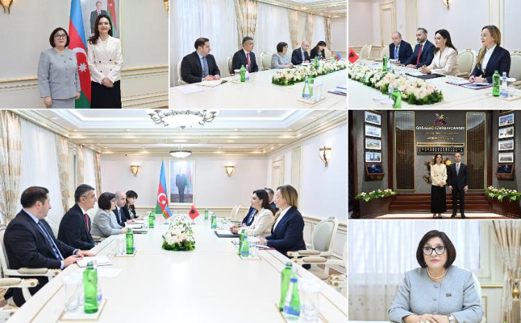 Сагиба Гафарова встретилась со спикером Парламента Албании Элисой Спиропали 