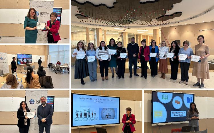 “Media Savadlılığı” Həftəsi çərçivəsində media və kommunikasiya istiqamətini tədris edən akademik heyət üçün TOT təlimi keçilib 