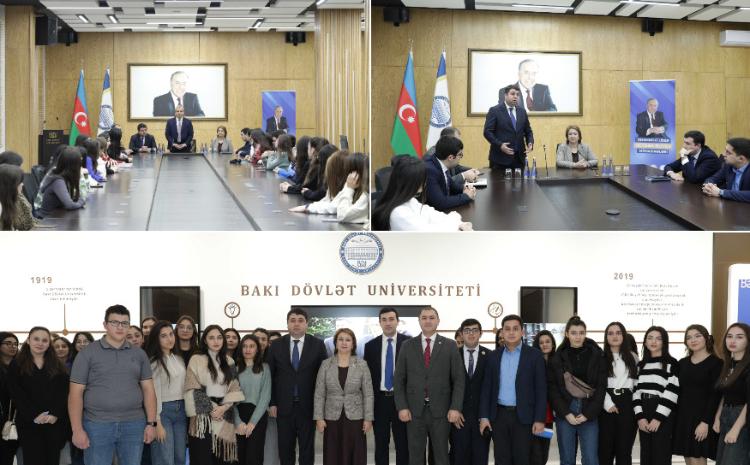 Гостьей проекта «Лекции Гейдара Алиева» в БГУ стала депутат Мехрибан Велиева 