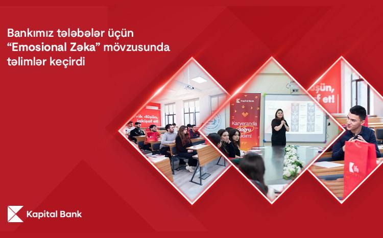 Kapital Bank провел тренинги по теме «Эмоциональный интеллект» для студентов 
