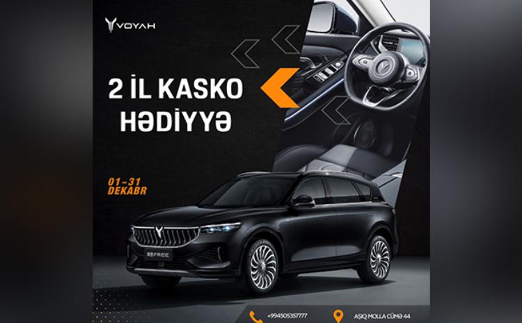 “Voyah” avtomobil brendi 2 illik kasko hədiyyə edir 