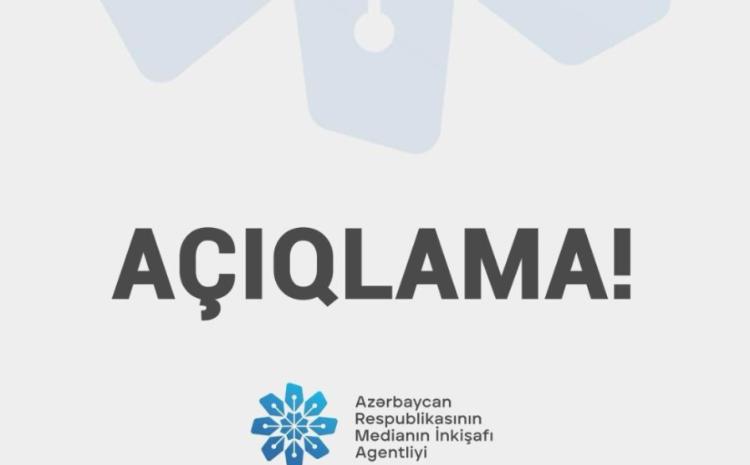 Medianın İnkişafı Agentliyi jurnalistləri təyyarə qəzası ilə bağlı təhrif olunmuş informasiya hazırlamaqdan çəkinməyə çağırıb 