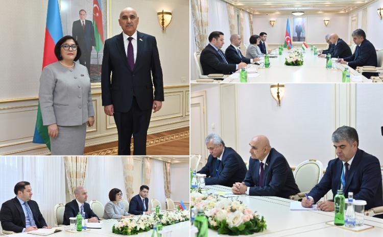 Сагиба Гафарова встретилась со спикером Палаты представителей Маджлиси Оли Таджикистана 