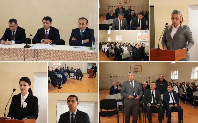 Neftçala Rayon İcra Hakimiyyətinin başçısı Astanlı kəndinin sakinləri ilə səyyar görüş keçirib 