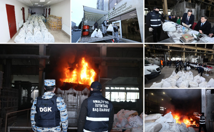 Azərbaycan gömrük orqanlarının qanunsuz dövriyyədən götürdüyü 5,1 tondan çox narkotik məhv edildi 