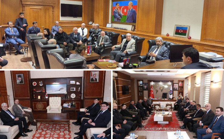 Qars valisi, bələdiyyə başqanı və diaspor təşkilatlarının rəhbərləri ilə görüş keçirilib 