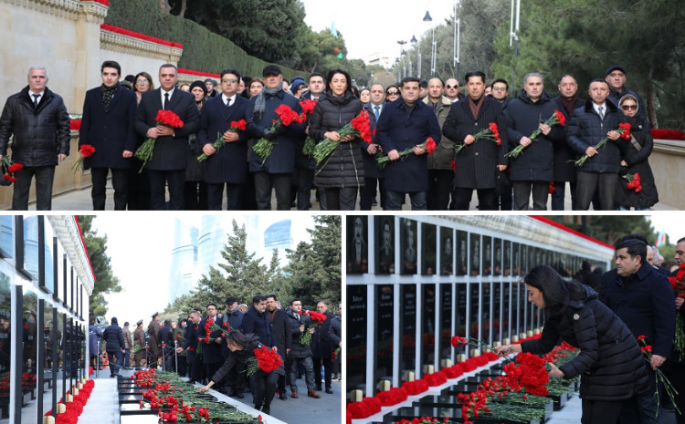 Ombudsman Səbinə Əliyeva 20 Yanvar şəhidlərini ehtiramla andı 