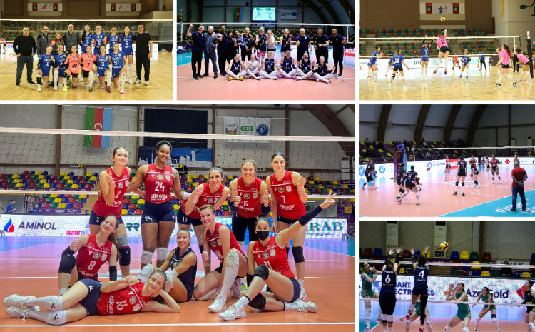 Qadın voleybolçular arasında Azərbaycan çempionatında növbəti turun oyunları keçirilib 