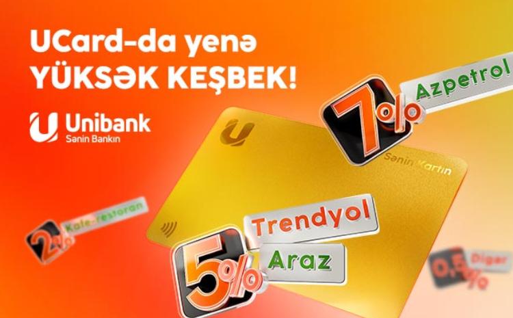 Unibank kartları ilə ödəniş edin, yüksək keşbek qazanın! 