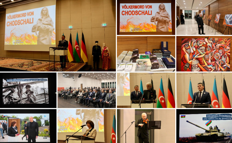 Berlində Xocalı soyqırımı qurbanlarının xatirəsinin anım mərasimi keçirilib 