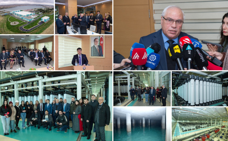 Media nümayəndələri Ceyranbatan Ultrasüzgəcli Sutəmizləyici Qurğular Kompleksinə baxış keçirdilər 