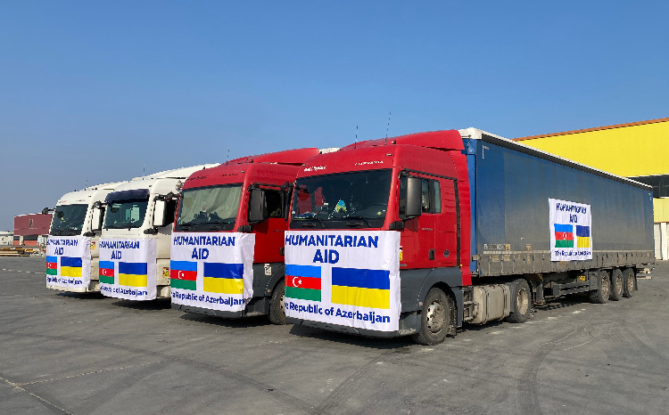 Azərbaycan Respublikasının Ukraynaya humanitar yardımının növbəti hissəsi yola salınıb 