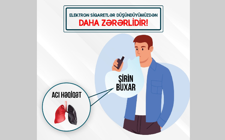 Elektron siqaretlər düşündüyümüzdən daha zərərlidir! 