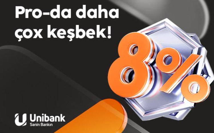 Unibank kartınızla daha çox keşbek qazanın! 