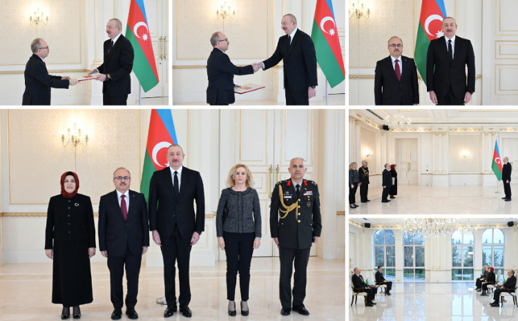 Prezident İlham Əliyev Türkiyənin Azərbaycanda yeni təyin olunmuş səfirinin etimadnaməsini qəbul edib 