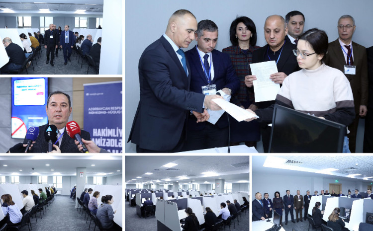 207 hakimliyə namizəd yazılı imtahanda biliklərini nümayiş etdirdi 