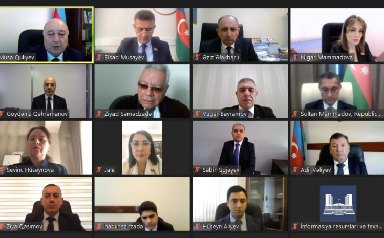 Əmək və sosial siyasət komitəsinin onlayn iclası keçirilib 