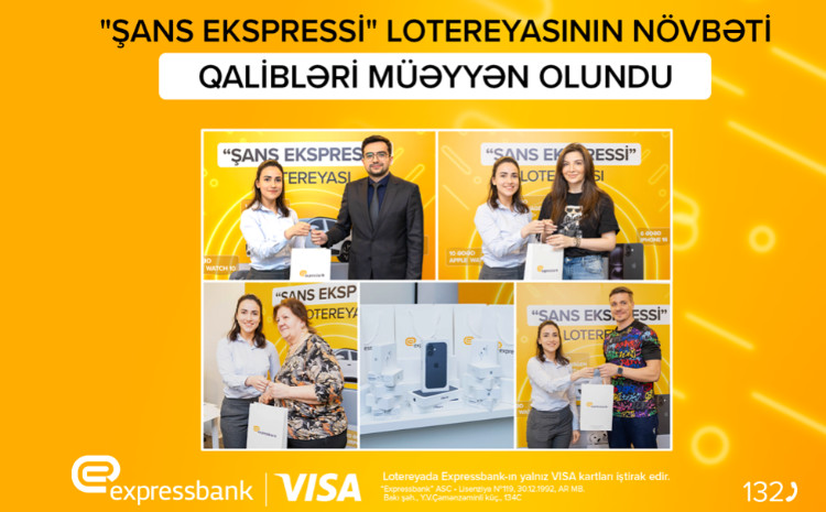 “Expressbank” 18 müştərisinə qiymətli hədiyyələr verib 