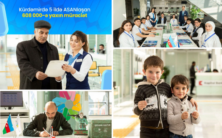 5 ildə Kürdəmirdə ASANlaşan 608 000 müraciət! 
