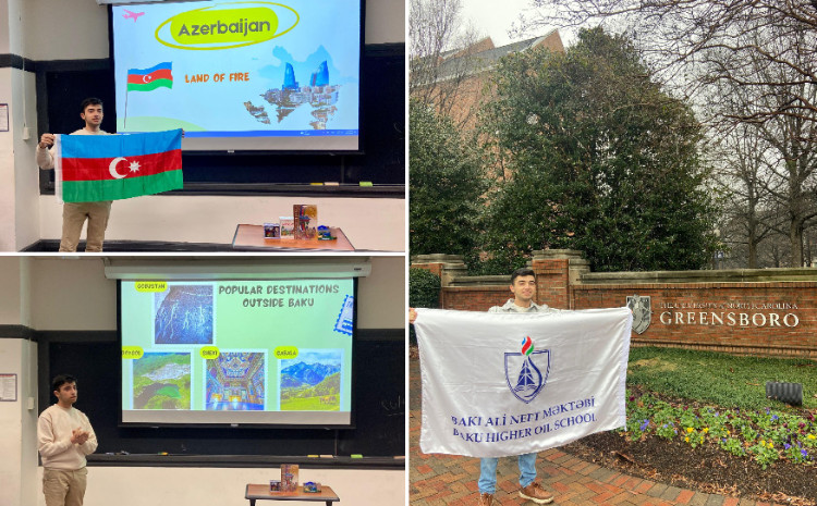 Студент БВШН подготовил презентацию об Азербайджане в Университете Северной Каролины 
