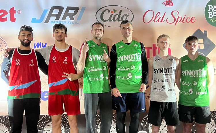 Çimərlik voleybolçularımız Latviya açıq çempionatında gümüş medal qazanıblar 