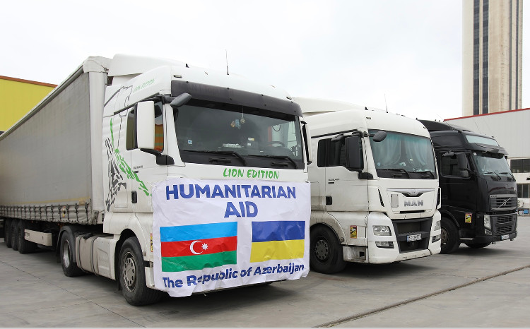 Azərbaycandan Ukraynaya elektrik avadanlıqlardan ibarət növbəti humanitar yardım göndərilib 