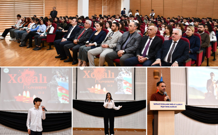 Peşə Təhsil Mərkəzində Xocalı soyqırımına həsr edilmiş tədbir keçirilib 