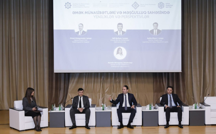 Ağdaşda “Əmək münasibətləri və məşğulluq: müasir çağırışlar və rəqəmsal həllər” mövzusunda konfrans keçirilib 
