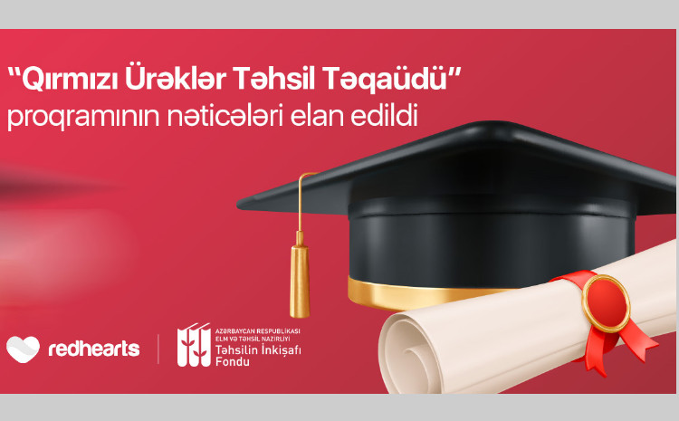 “Qırmızı Ürəklər Təhsil Təqaüdü” proqramı yekunlaşıb: 23 tələbəyə təqaüd veriləcək 