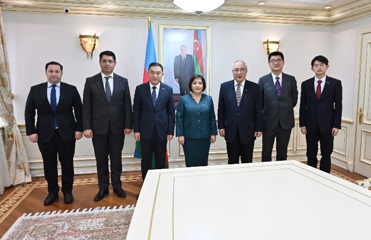 Speaker of Milli Majlis Sahiba Gafarova Meets Delegation of China 