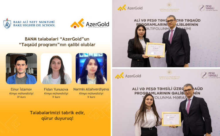 3 BHOS students win AzerGold’s Scholarship Program 