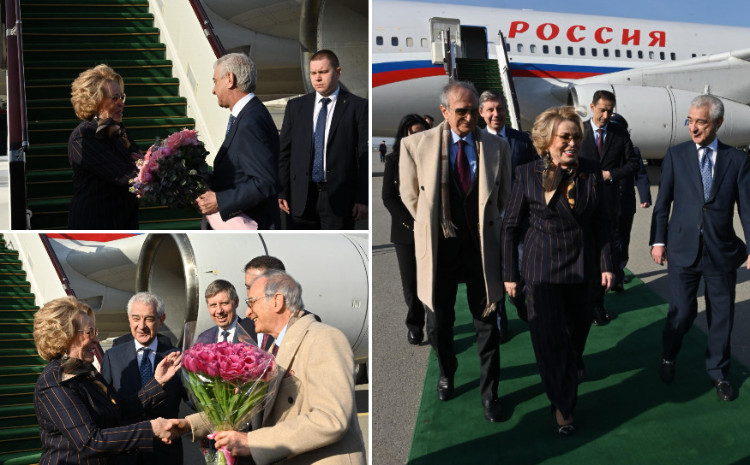Speaker of Federation Council of Federal Assembly of Russian Federation Valentina Matviyenko Arrives in Azerbaijan on an Official Visit 