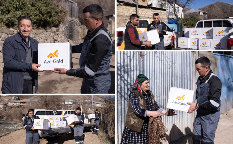 “AzerGold” QSC Göygöl rayonunda növbəti sosial yardım aksiyası təşkil edib 