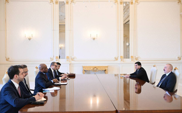 İlham Əliyev D-8 İqtisadi Əməkdaşlıq Təşkilatının Baş katibini qəbul edib 