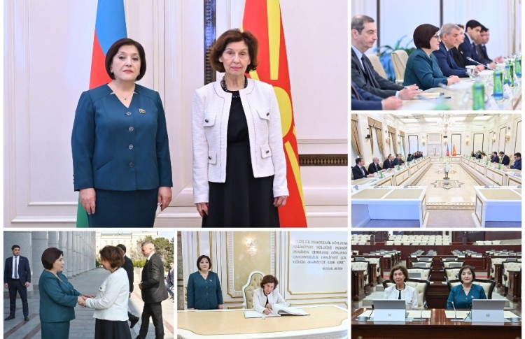 Milli Majlis Speaker Meets with President of North Macedonia Gordana Siljanovska-Davkova 