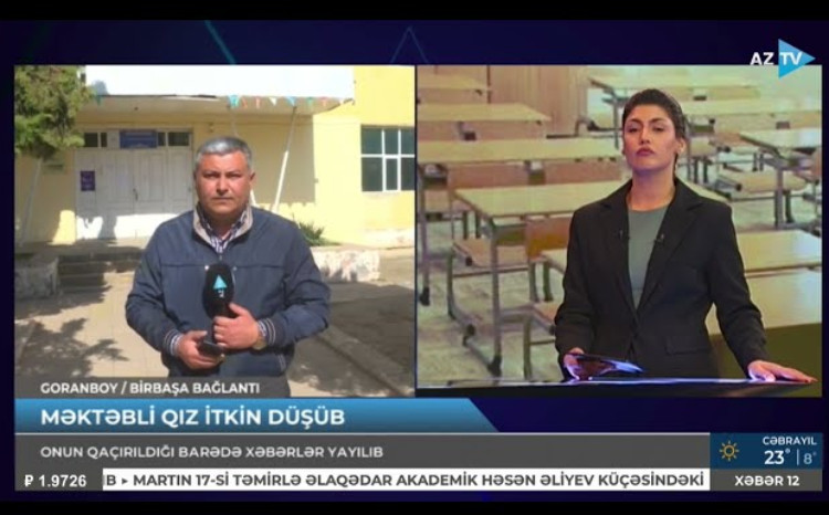 29 yaşlı oğlan “gözü düşdüyü” 9-cu sinif şagirdini qaçırdı - UTANCVERİCİ HADİSƏ - VİDEO