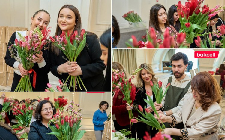 «Bakcell» поздравил женщин-журналистов с 8 Марта 