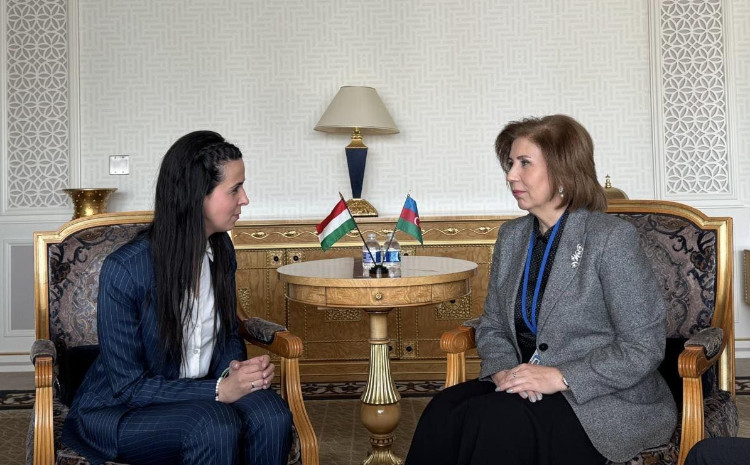Bahar Muradova Macarıstanın Ailə Məsələləri üzrə Dövlət Katibi Zofia Kontsla görüşüb 