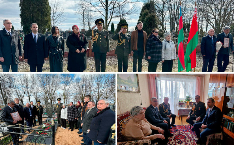 Belarusda Milli Qəhrəman Anatoliy Davidoviçin xatirəsi anılıb 