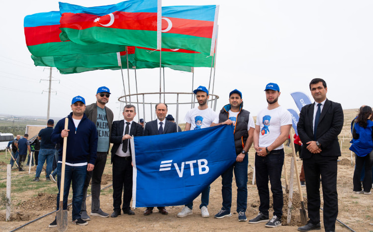 VTB (Azərbaycan) ekoloji təşəbbüsə dəstək verdi: Müşfiqabadda yeni meşə salındı 