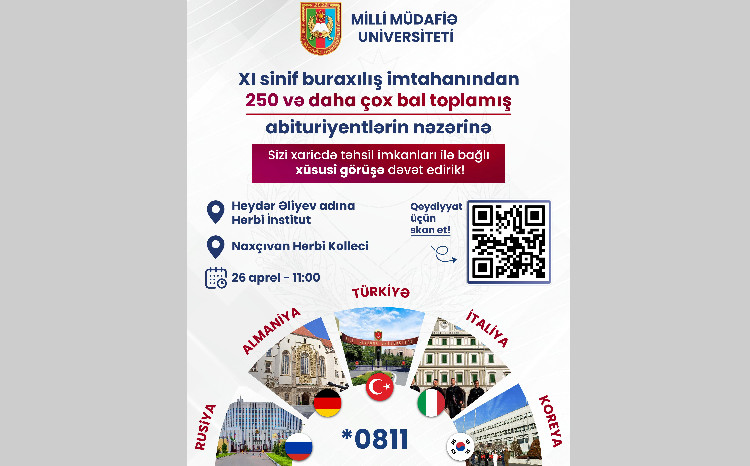Milli Müdafiə Universteti Açıq Qapı Günü keçirir 