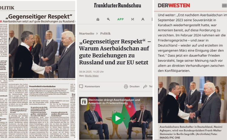 Səfir Nəsimi Ağayev Almaniyanın aparıcı KİV-lərinə müsahibələr verib 