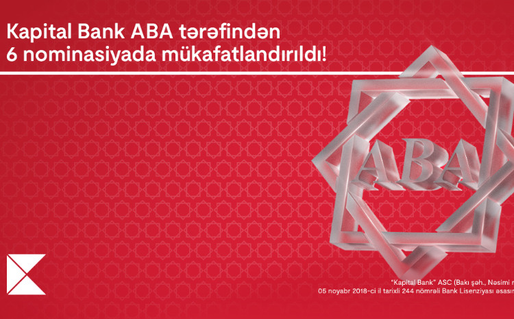Kapital Bank 6 nominasiyada mükafatlandırıldı 