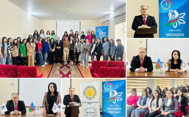 Pedaqoji Universitetin Quba filialında Mediasiya mövzusunda mühazirə oxunub 