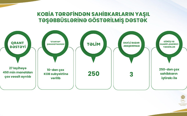 Sahibkarların “yaşıl layihə”lərinin maliyyələşdirilməsinə dəstək üçün 450 min manat həcmində qrant ayrılıb 